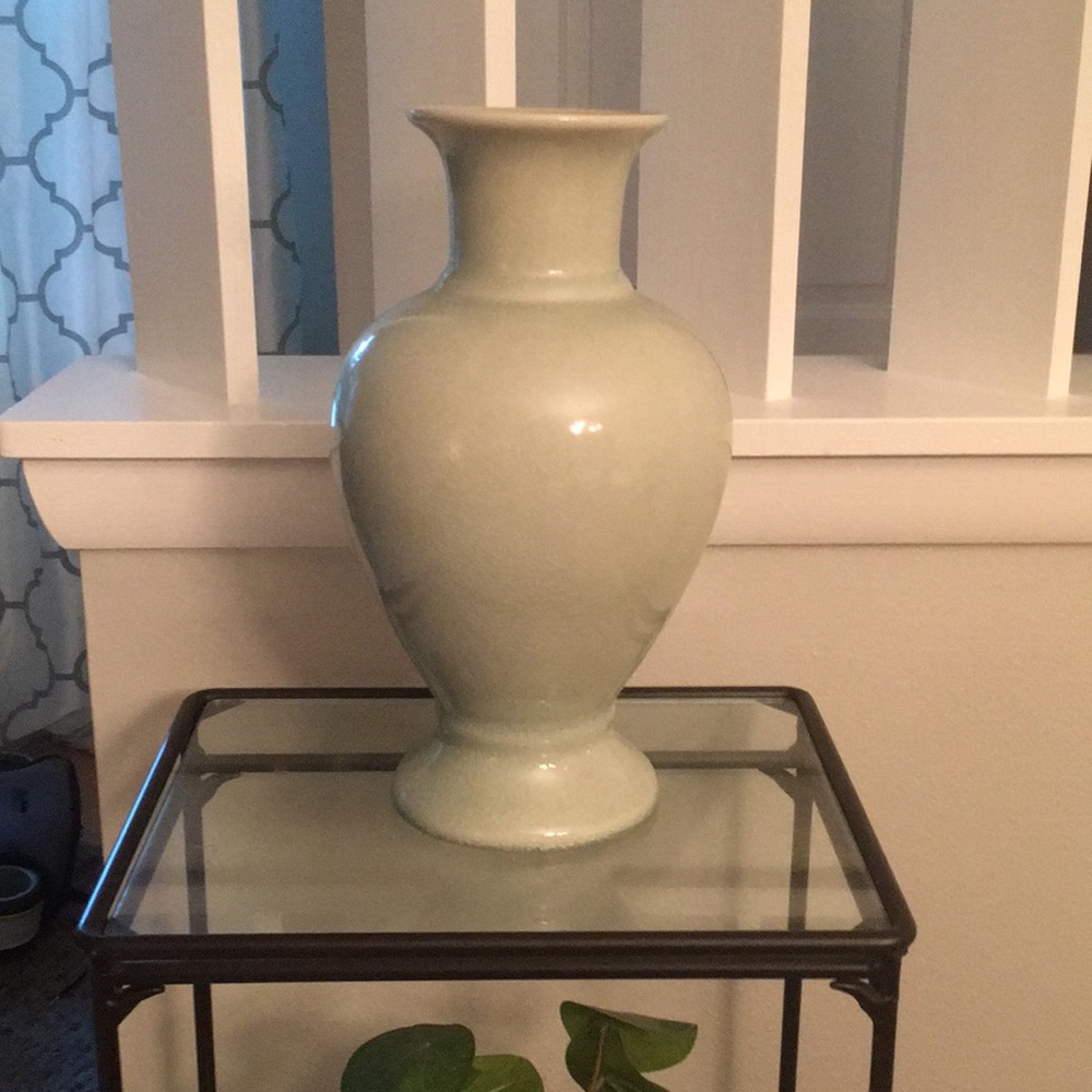 Beautiful light green vase